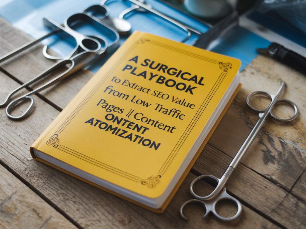 A surgical playbook to extract seo value from low-traffic pages using content atomization