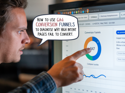 How to use ga4 conversion funnels to diagnose why high-intent pages fail to convert